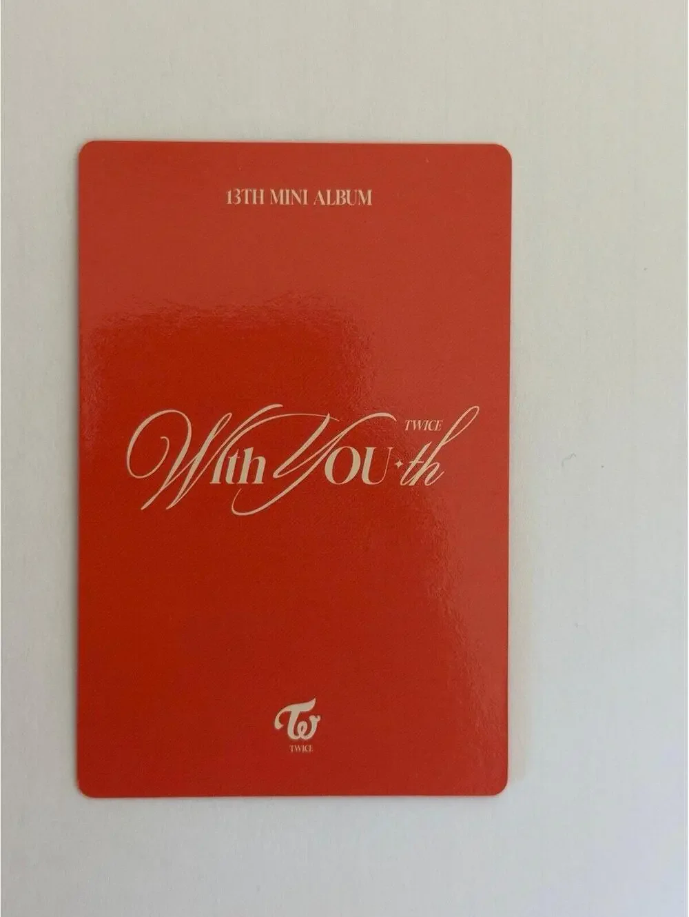 Twice Jeongyeon WITH YOU-TH Blast Version Pre Order Benefit (POB) Photocard